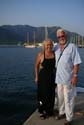 04 Lois and Gunter on dock at Marmaris Marina